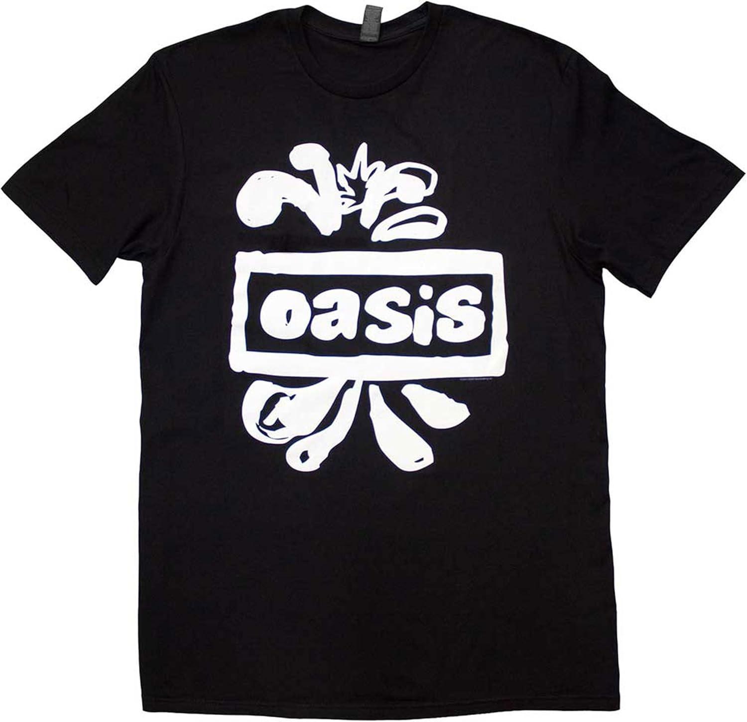 Футболка с логотипом Oasis Splat Band Черная S