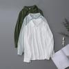 Women's Retro Hong Kong Style Satin Lapel Shirt - Spring/Autumn 2025, Professional Commute Chic, Long Sleeve Top