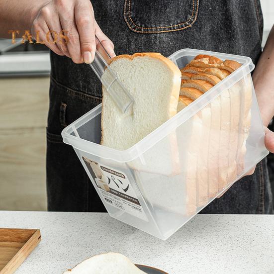 Bread Storage Box 3.4L Capacity Airtight Bread Container for Kitchen Counter Large Sandwich Holder BPA-Free Bread Keeper with Airtight Lid Stackable