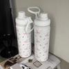 Bow Insulated Cup Stainless Steel Pink Bow Tumbler Water Bottle for Outdoor School Portable Drinking Coffee Water Bottles