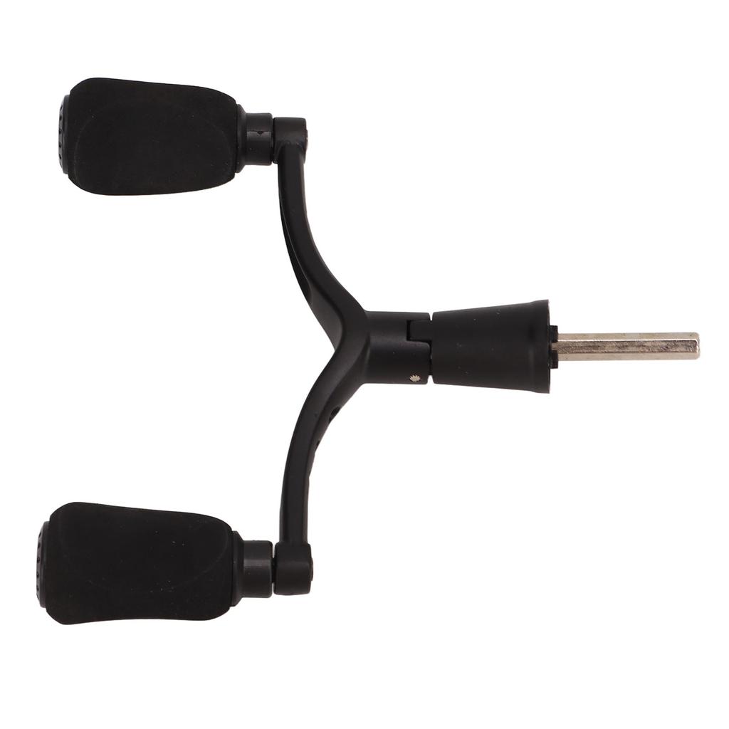 Aluminum Alloy Fishing Reel Double Handle Grip Rocker Arm Spray Painting Matt Black Lure Spinning Fishing Wheel Hex