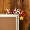 Christmas Wooden Corner Door Frame Decoration Home Door Corner Hanging Wooden Applique Festive Christmas Gifts Wall Signs