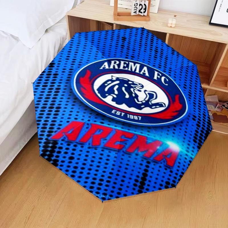 1PC Arema Football club Printed Umbrella Folding umbrella, automatic umbrella 8-Frame for Travel, camping Fan gifts Christmas Gifts
