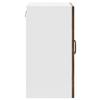 Kitchen Wall Cabinet with Glass Door Kalmar Vintage Wood Look Engineered Wood