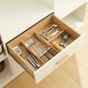 Secure Fit Retractable Drawer Dividers Bamboo Cabinet Storage Partition Divider  Bedroom Dresser