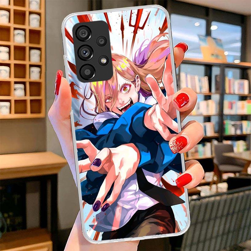 C-Chainsaw Mans Power Phone Case For Samsung Galaxy A12 A22 A32 A52 A72 A02S Phone Case Note 20 Ultra 10 S10 Plus A51 A71 A50S A