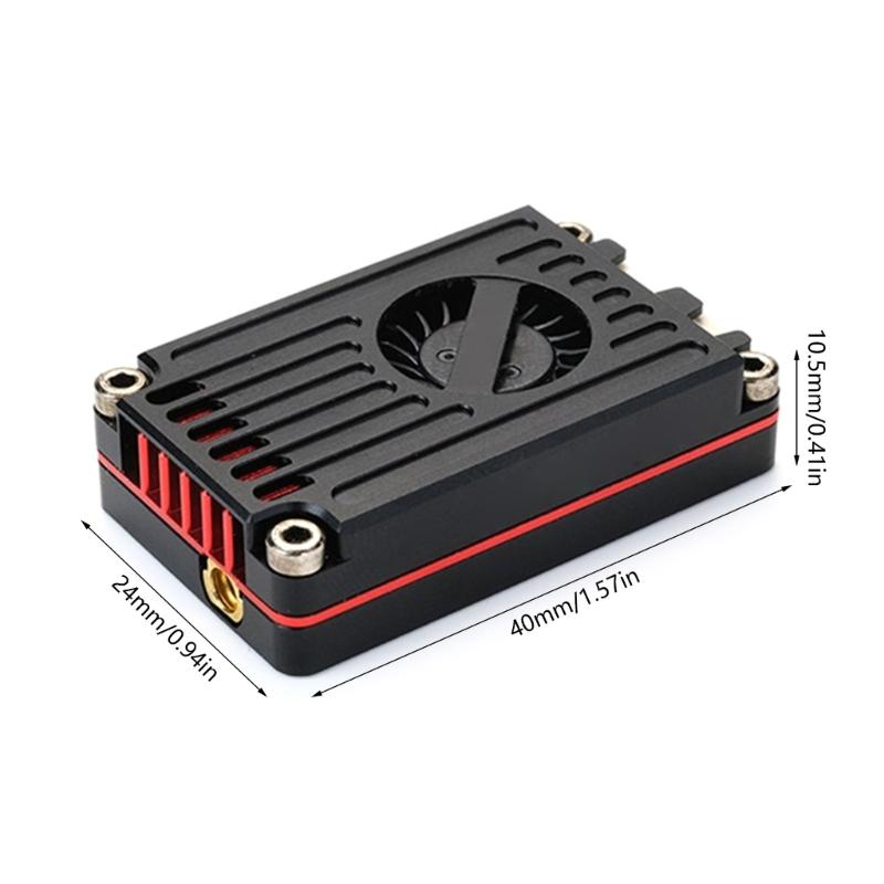 For 5.8GHz 2.5W 48CH VTX Video Transmitter Cooling Fan Housing for FPV Long Ranged Fixed-wing Drones