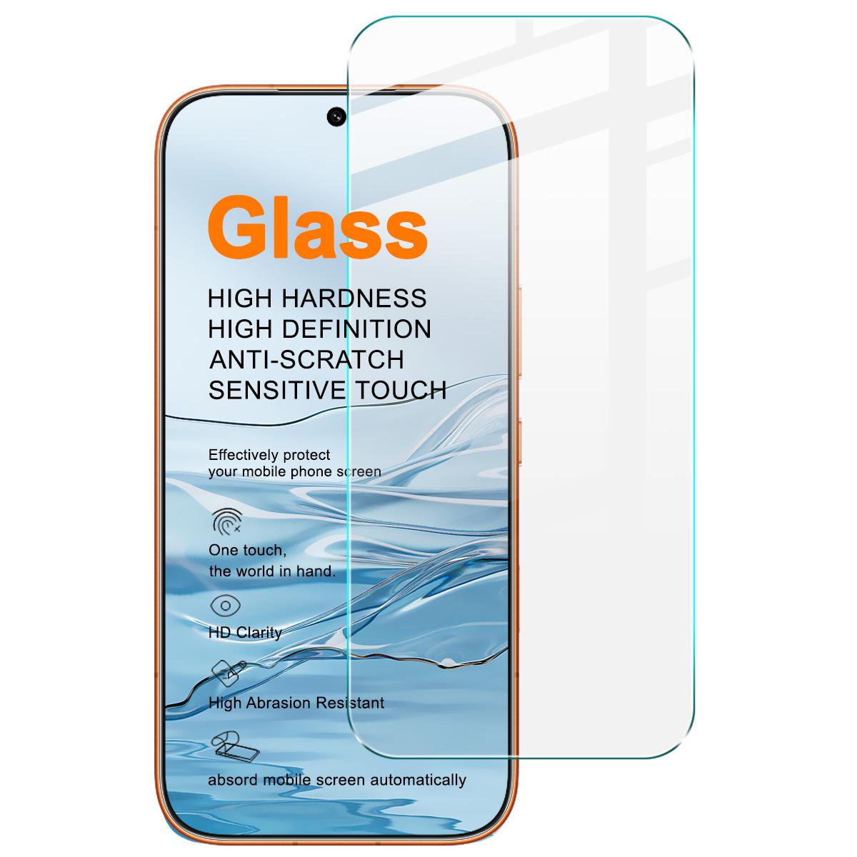 

For Honor 600 5G Tempered Glass IMAK H Screen Protector Film Support Fingerprint Honor 600 Pro 5G прозорий