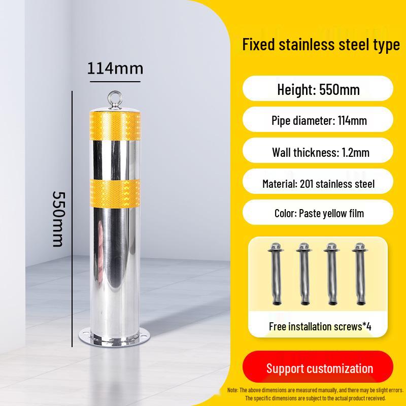 Reflective Anti-Collision Car Stopper Steel Warning Post