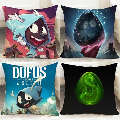 Game D-Dofus Cushion Cover Comfortable Reversible Pillow Cover Ideal for Car Sofa Bedroom & Beyond