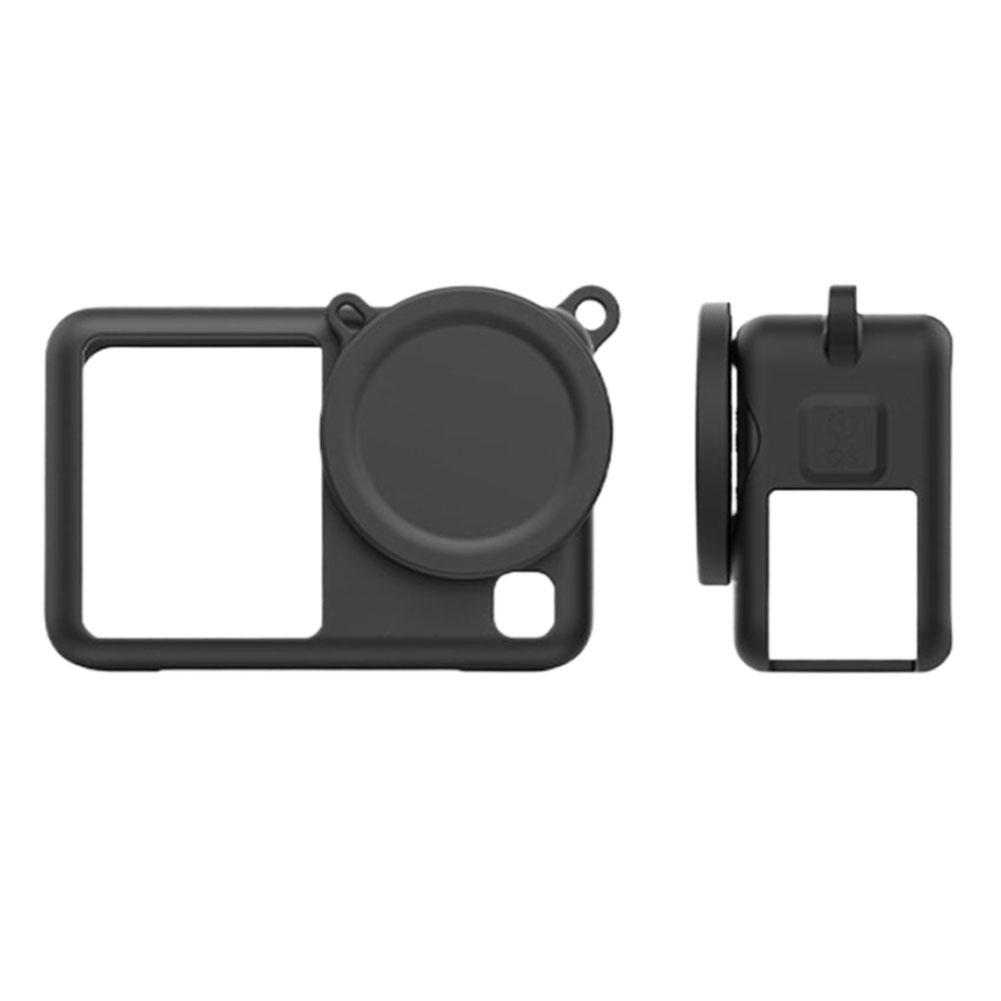 

Силіконовий чохол для DJI Action 6 М яка захисна кришка та захист об єктива та ремінець проти втрати Для DJI Action 6 Аксесуар для захисту чорний