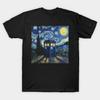 Asian Size Cotton Unisex Tshirt Print T-shirt Starry Starry Tardis T-shirt No-Cut Print Regular Fit