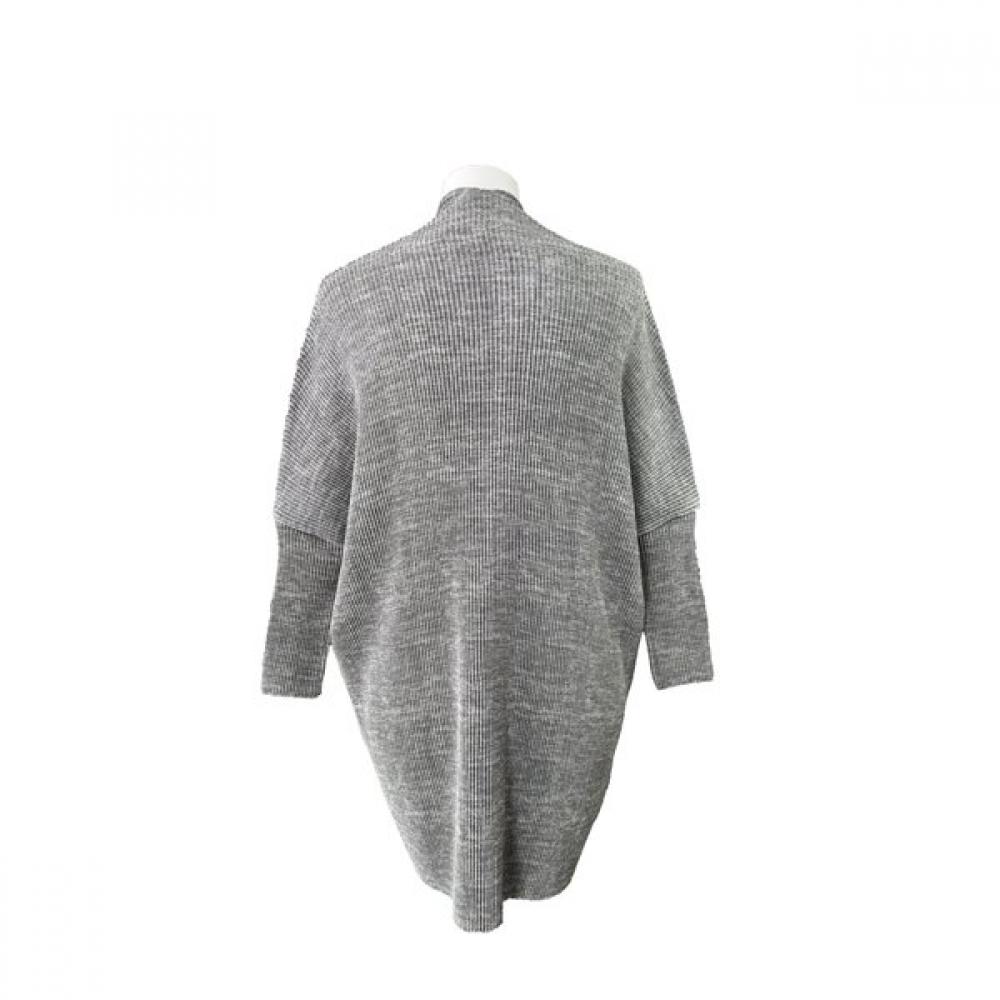 Pleats Open Long Cardigan 451 466