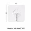100-Pack Transparent Strong Adhesive Hooks
