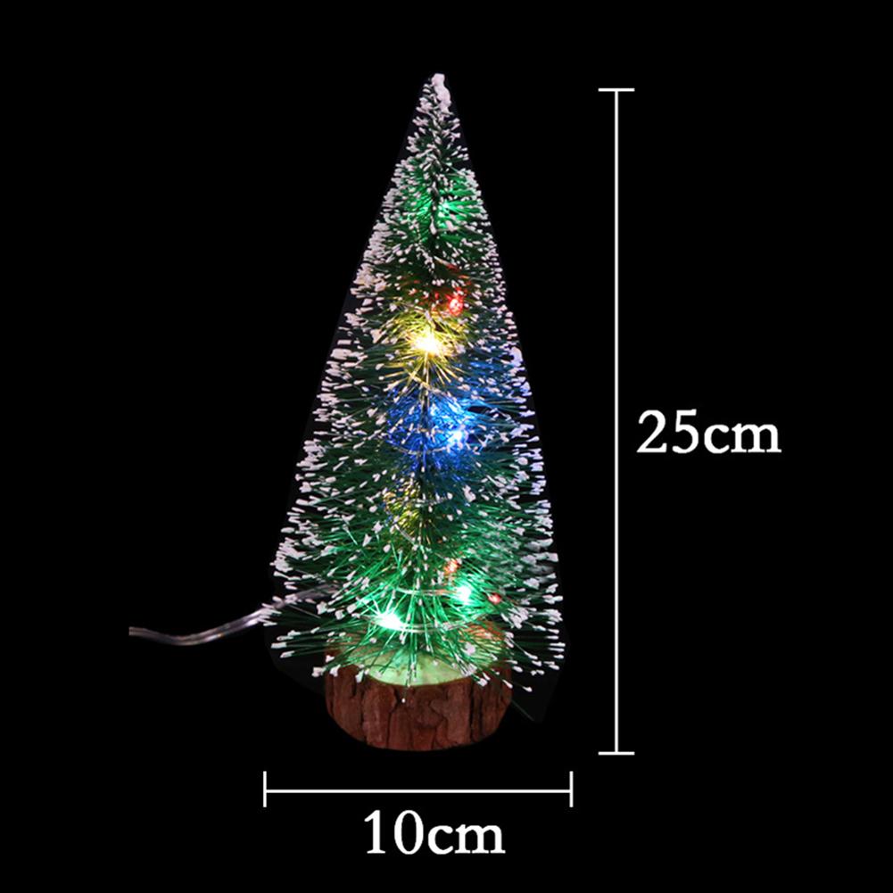LED mini vánoční stromeček 15cm 20cm 25cm 30cm teplé světlo barevné světlo dekorativní ozdoba pro domov
