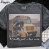 Comfort Colors School Bus Aide Raccoon Shirt, Funny School Transportation Tshirt, Appreciation Gifts, School Staff Tee Back To School