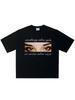 Mens TShirt Graphic Eye Cotton Tops Oversized Print Summer Tees Korean Fashion Short Sleeves Vintage Y2k Streetwear Clothing