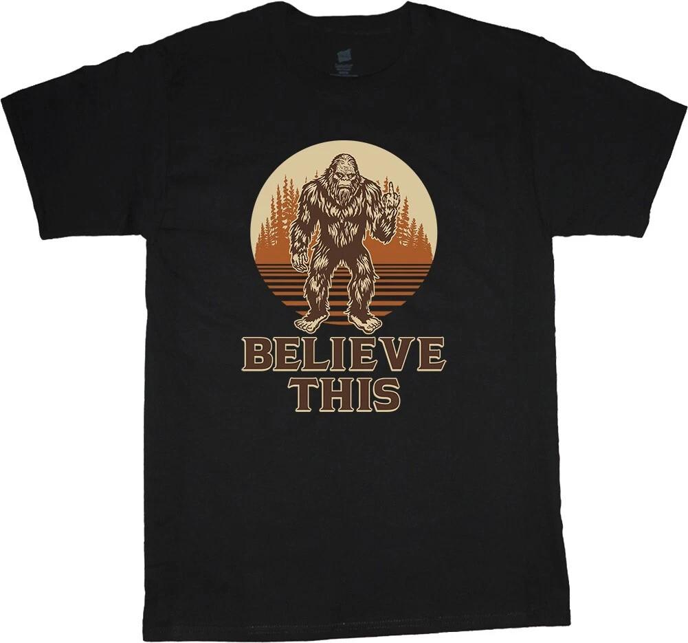 Funny Bigfoot T-shirt Mens Graphic Tees Rude Offensive Inappropriate T-shirts XXXXL