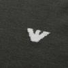 Emporio Armani FW24 Contrast Trim Logo Embroidered Crew Neck Long Sleeve Sweater Men Sweater Brown 6D1MXH-1MJLZ-F626