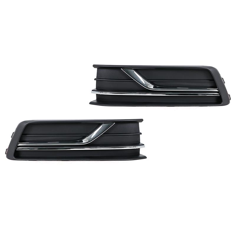 For Volkswagen VW Passat 2016 2017 2018 2019 Fog Light Frame With Electroplated Trim Fog Light Grille Without Fog Lamp Hole