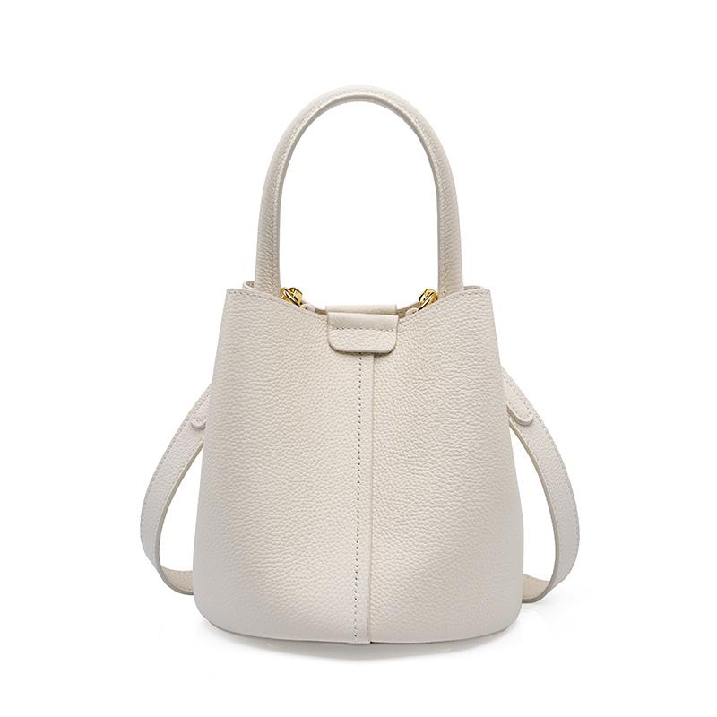 Genuine Leather Women s Bucket Bag 2026 New Luxury Designer Women Shoulder Bag Fashi Cowhide Handbags Versatile Crossbody Bags