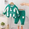Boys' Trendy Two-Piece Sweatshirt Suit for Spring & Autumn 2023 - Stylish Sportswear for Kids