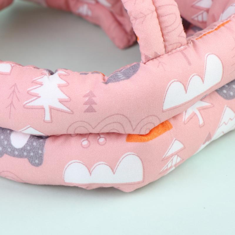 Infant Soft Safety Helmet Anti-Fall Breathable Head Protector Cushion Hat Adjustable for Toddler Outdoor Play
