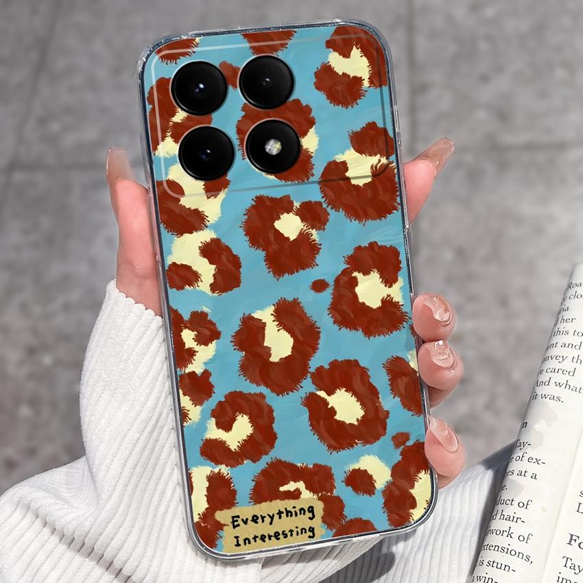 Case For Redmi K70e K60e K80 K70 K60 K50 K40 K30 K20 Pro K30i Cute Cartoon Piggy Pattern Phone Cover Transparent TPU Anti Fall Shell For Redmi Housing