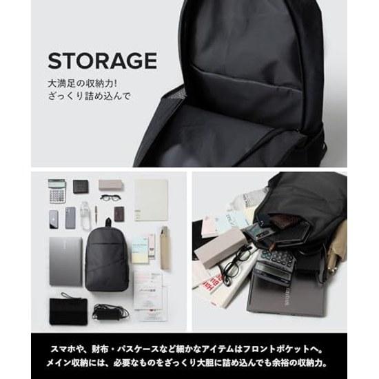 UNKNOWNCo. Backpack Men PC Storage Business Lightweight Large Capacity Commuting School Casual Japan Design Black