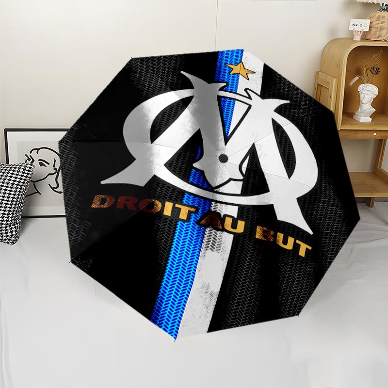 Marseille Print Automatic Umbrella, 8 Rib Iron Frame, Plastic Handle, Suitable for Outdoor Travel &Daily , Ideal Gift