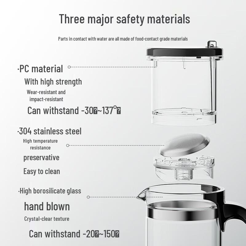 Jinzhao K-209 Glass Infuser Teapot Set