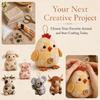 Handmade DIY Patchwork Animal Kit Vintage DIY Craft Set Hand Sewing Kit  Travel Activity