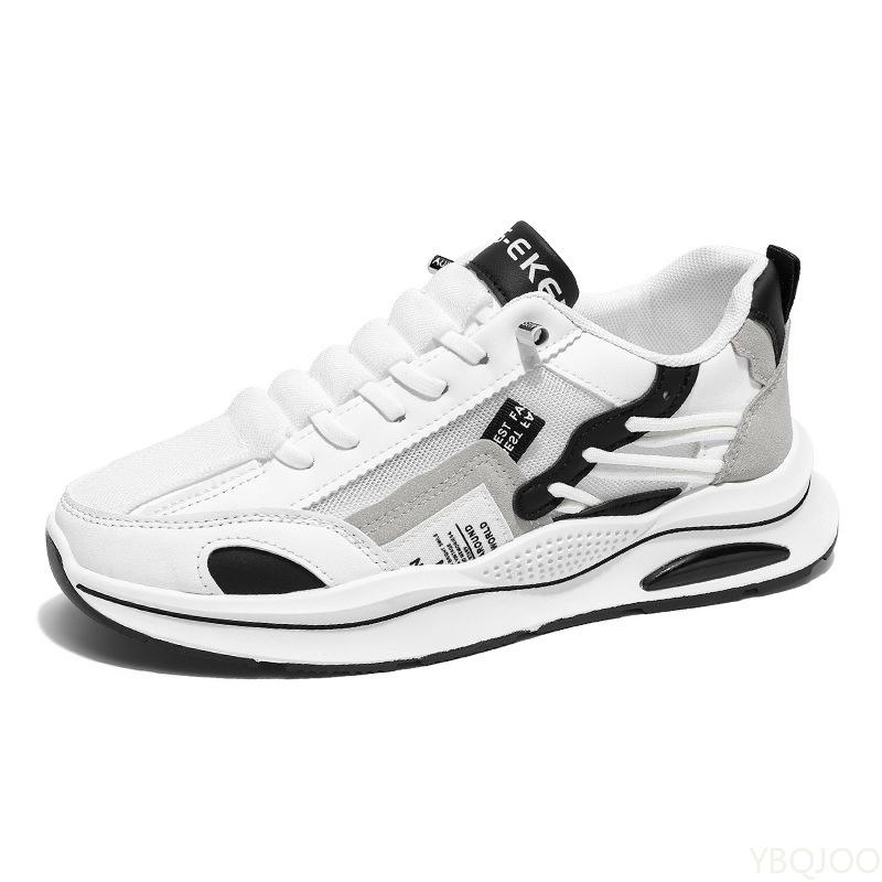 Spring summer men's sports shoes are fashionable versatile breathable lightweight casual simple comfortable mesh surface shoes