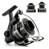 Long-distance Casting 5.0:1 Spinning Fishing Reel Shallow Spool Max Drag 10kg 4BB Bass Pike Fishing for Carp Fishing Wheel Salt Corrosion Resistant