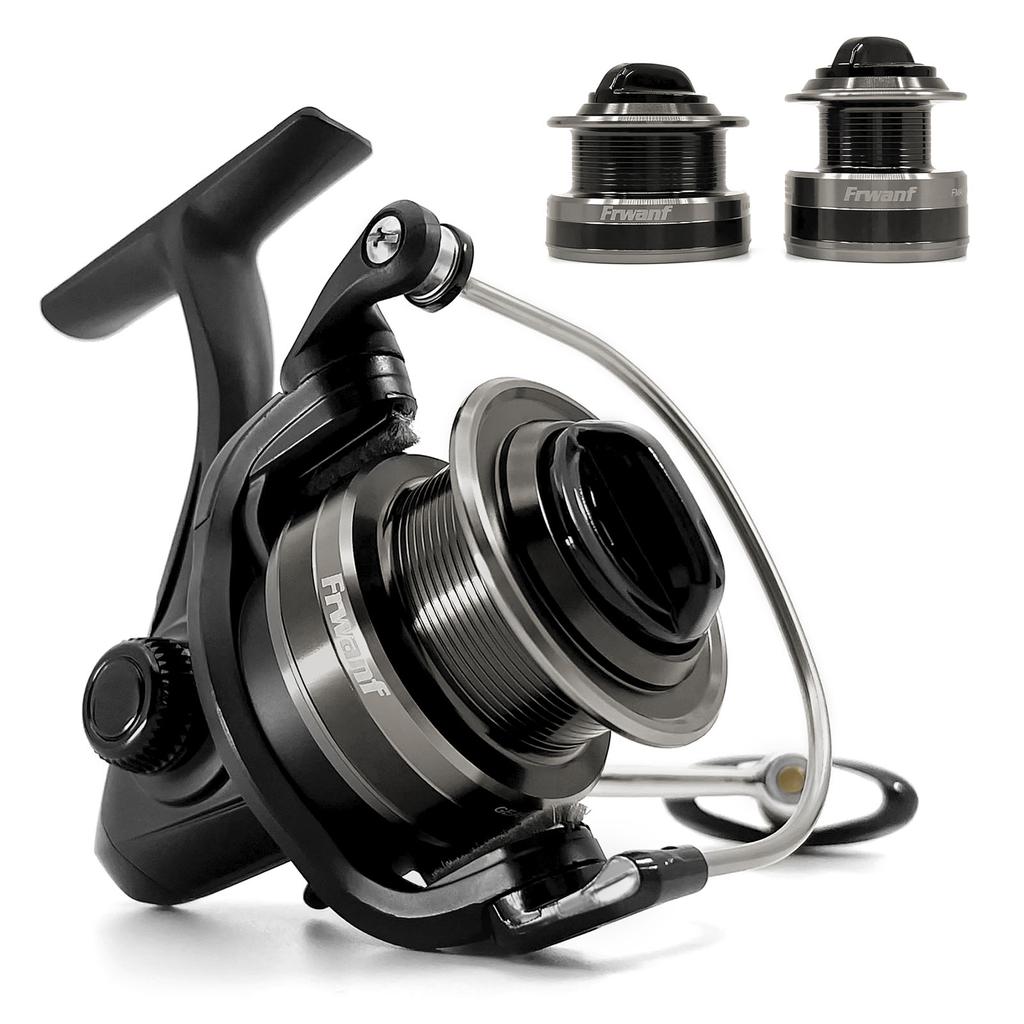 Long-distance Casting 5.0:1 Spinning Fishing Reel Shallow Spool Max Drag 10kg 4BB Bass Pike Fishing for Carp Fishing Wheel Salt Corrosion Resistant