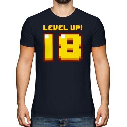 

Funny 18TH Birthday Player Gift T-Shirt Top Level Up 18, Gift 4XL