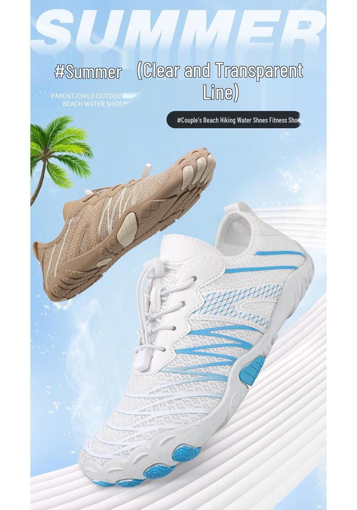 2025 Men's Breathable Five-Finger Water Shoes: Sport, Hiking, Beach, and Swimming