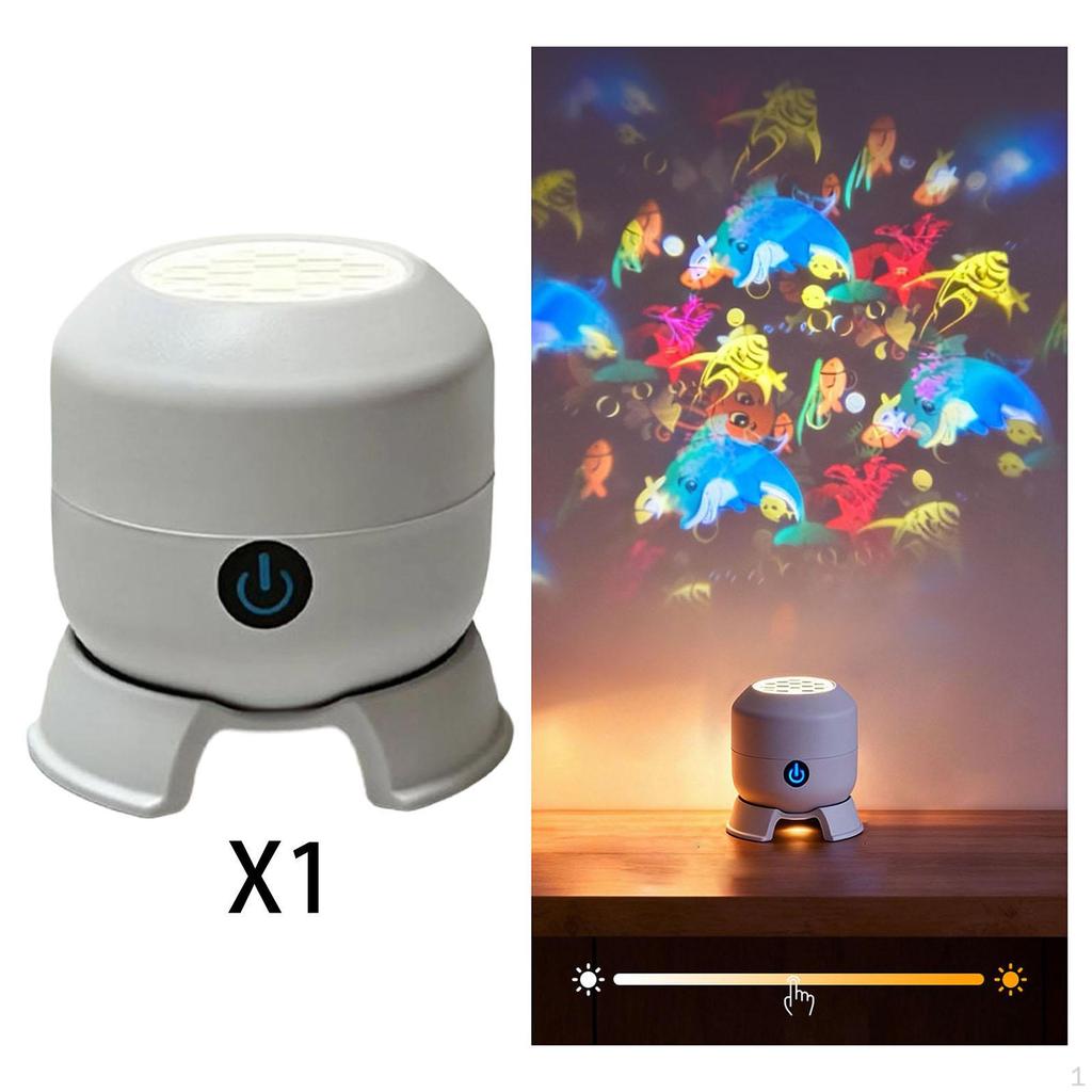 Projector Light Compact Rechargeable Birthday Gift for Indoor House Festival Snowflake