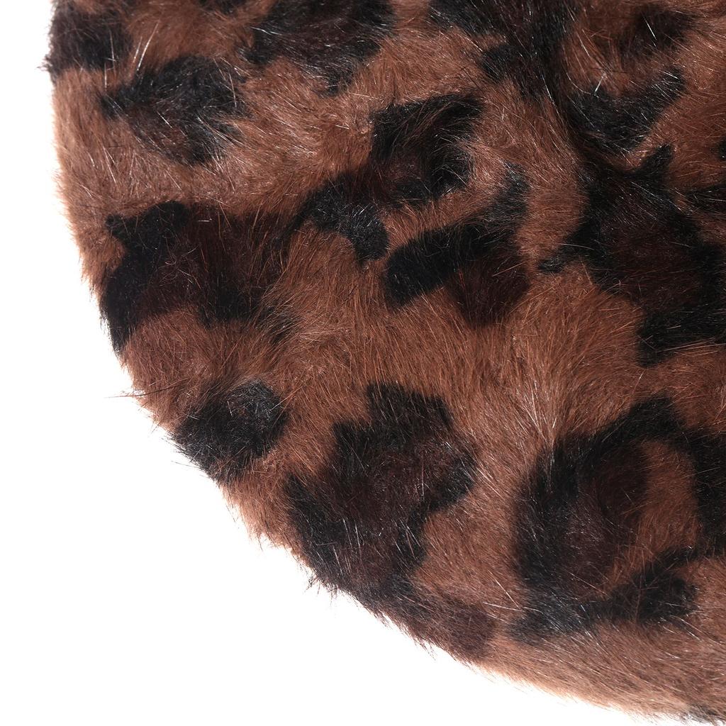 Fashion Winter Warm Beanie Hat Leopard Print Hat Beret French Hat Berets for Women