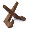 Wooden Plate Display Holder Stand 6.5 Inch Decorative Tabletop Picture Frame Easel For Pictures Plates Cookbook Records