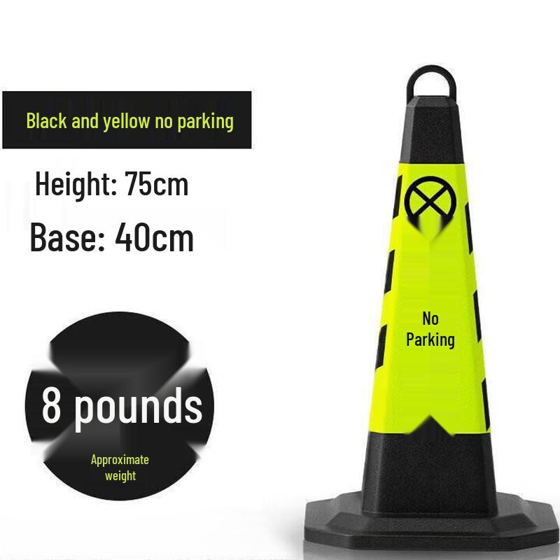 DAXTE Rubber Reflective Traffic Cone