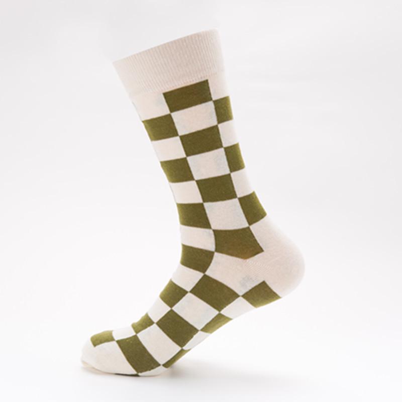 

Европейские мужские модные хлопковые носки средней длины — большой размер, модные, универсальные EU size: 41-46