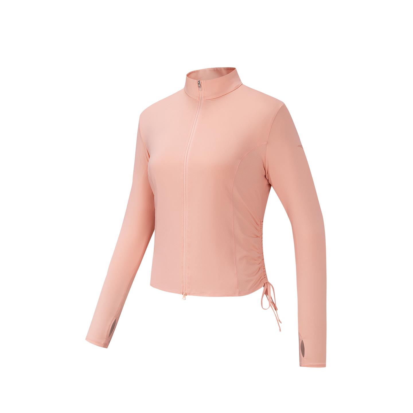 Anta Slim Fit Princess Line Summer Jacket Ice Skin Sunscreen Women outerwear Peach-Pink 162627710-5 S
