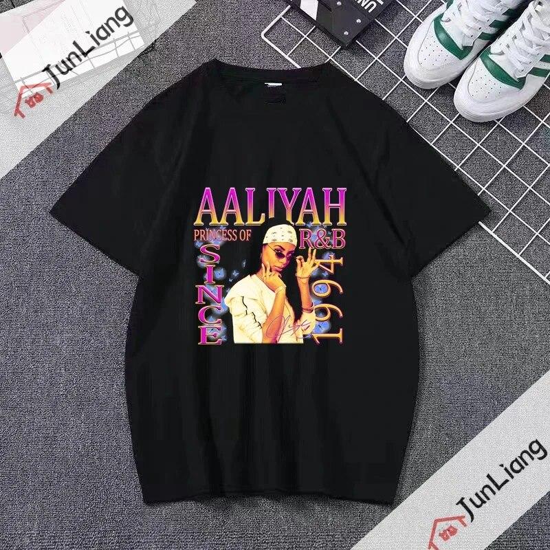 

Новинка 2023 года, футболка принцессы-Аалии, унисекс, хип-хоп, уличная одежда для отдыха, унисекс, WoUnisex, подарочная футболка для фанатов M