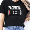 Fashion T Shirt Women Vibrant Spanish Letter Print Short Sleeve Round Neck Women's Casual Summer Breathable T-shirt
