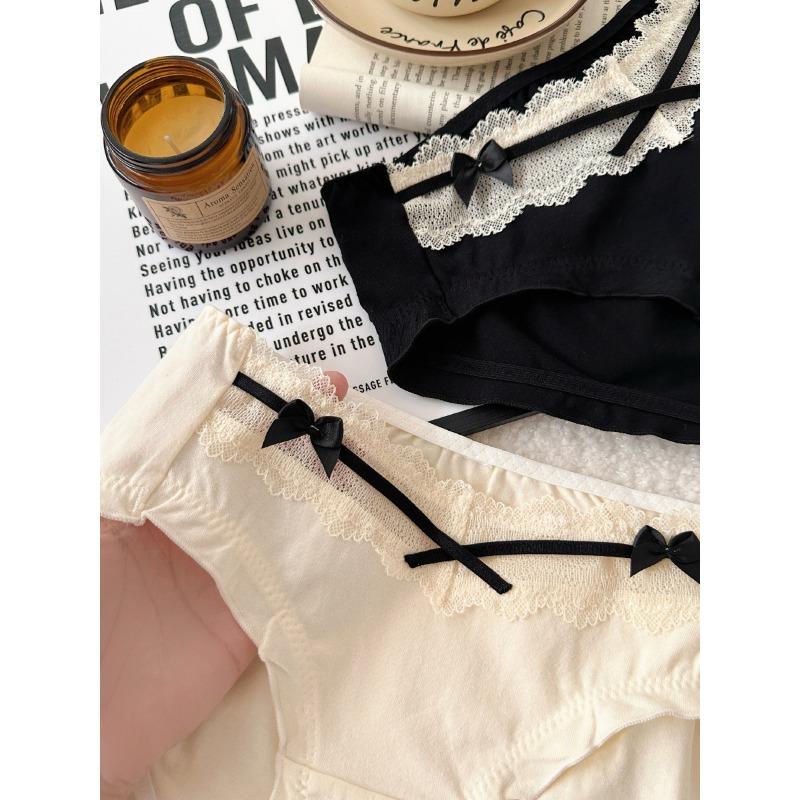 Women Cotton Underwear Antibacterial Plus Size Lace High Elastic Comfortable Panties