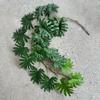 Simulation Spring Rain Leaves 1.8m Plastic Plants Vines Cafe Balcony Decoration Artificial Turtle Back Leaf Green Plant Vine