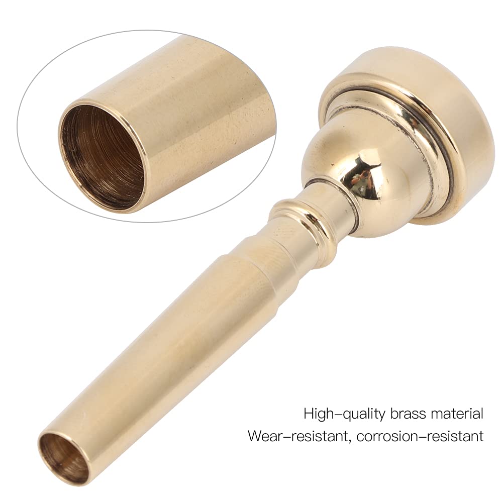 Trumpet Mouthpiece, Brass Mouthpiece, Practice Use, Durable, Bach Mouthpiece, Trumpet (7 Golden C) Mouthpiece