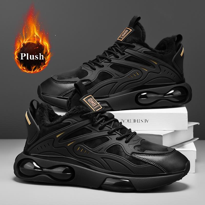 Zapatillas de Hombre de Alta Calidad 2024 Invierno Transpirables Moda Running Zapatos Deportivos para Hombre Cálido Forro de Felpa Cómodos Zapatos Casuales Clásicos