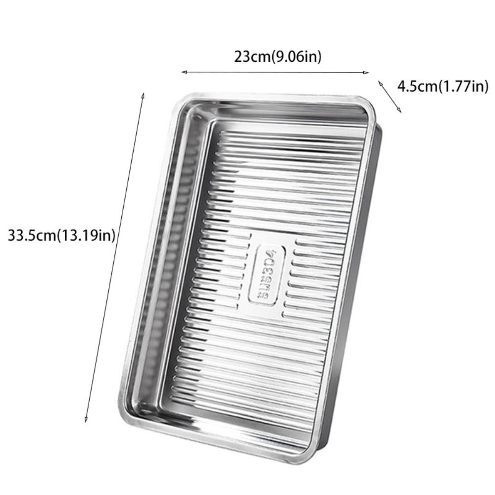 Stainless Steel Food Storage Tray with Plastic Lid Dumplings Box Prep Meal Tray  Refrigerator